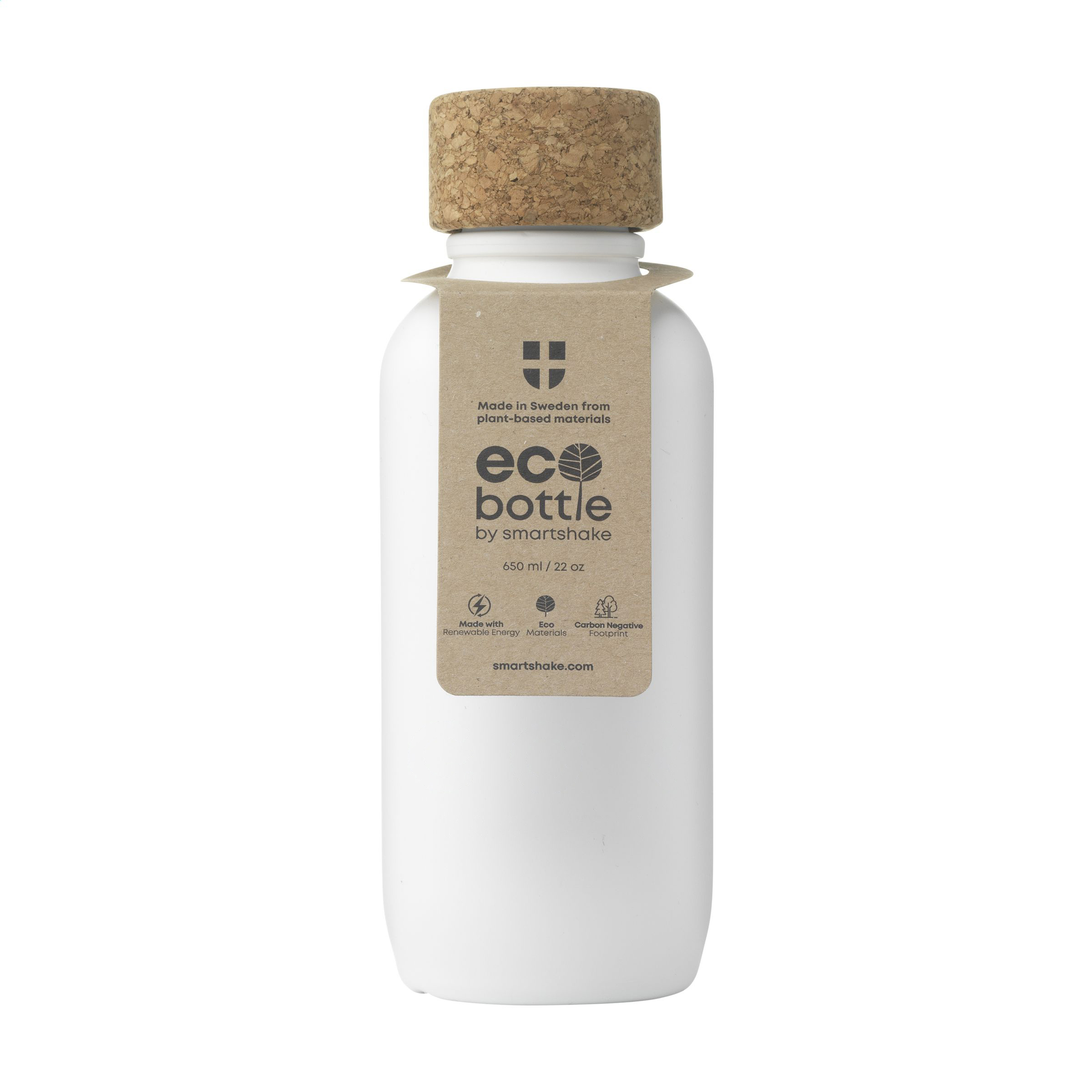 Eco Bottle 650ml Plant Based - White