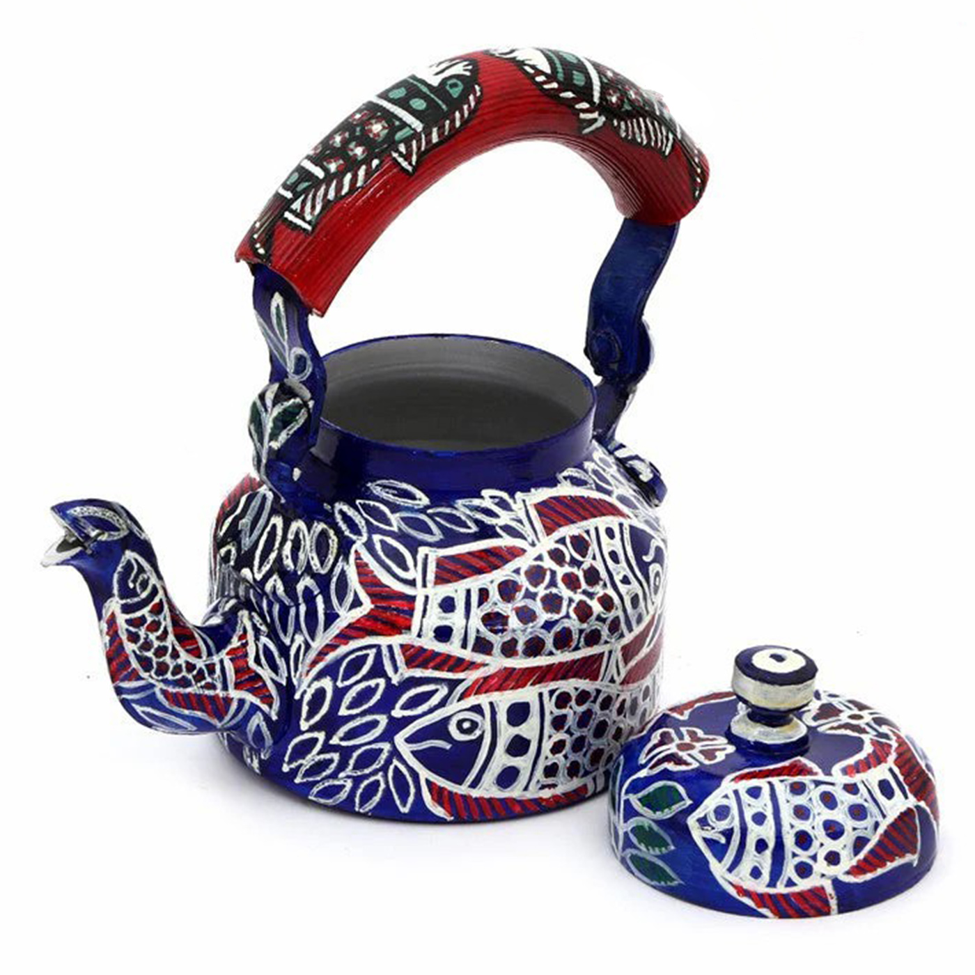 HAND PAINTED ALUMINIUM TEA KETTLE 750ML - HAYAT